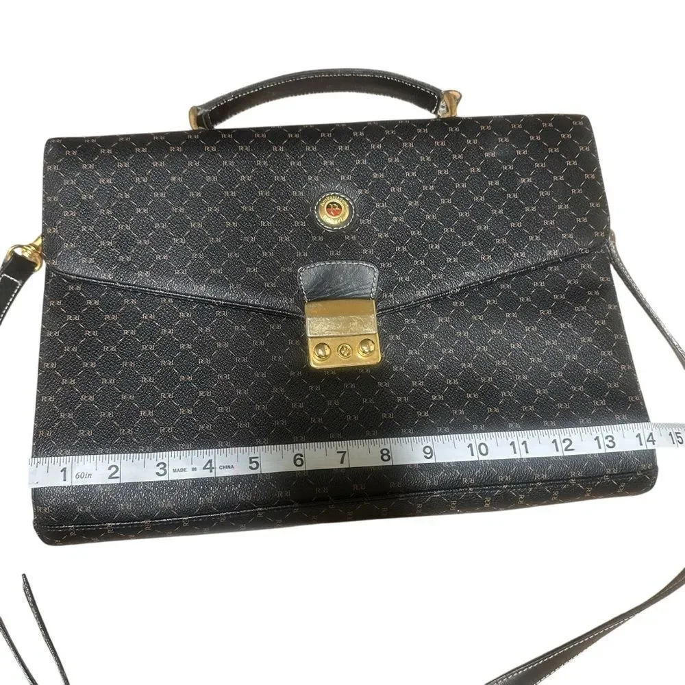 Ambassador Roberta Vintage Elegant Shoulder Briefcase Unisex